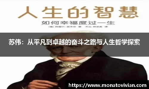 苏伟：从平凡到卓越的奋斗之路与人生哲学探索